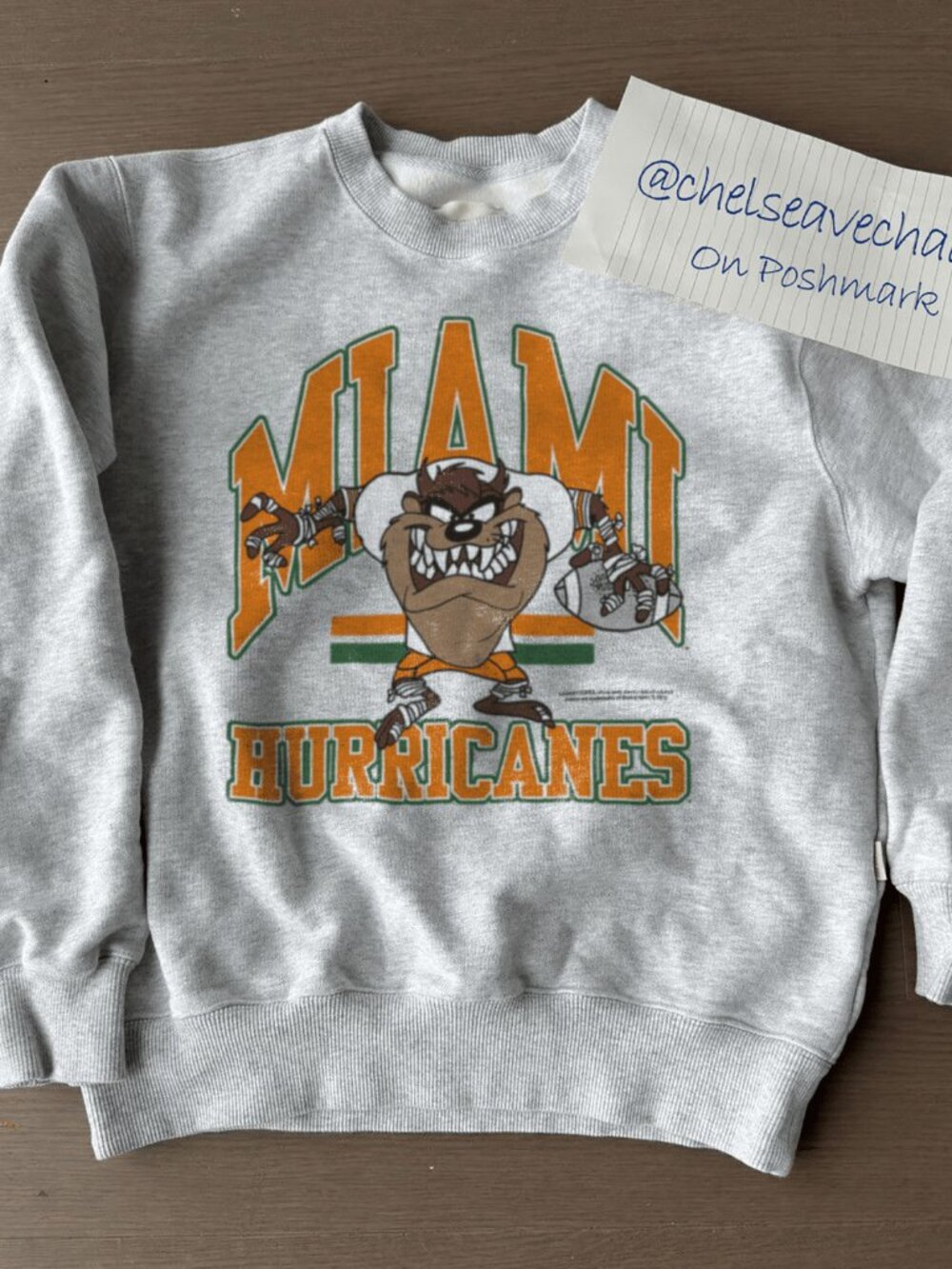 Vintage NCAA 1993 University of Miami Hurricanes Football Sweatshirt, NCAA Shirt